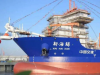 中国自主研制的全球最大双燃料动力耙吸挖泥船在沪下水