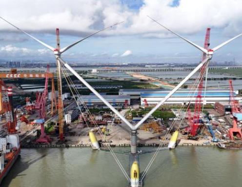 全球单体容量最大的漂浮式风电平台在广州建成