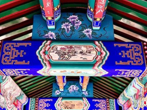 沈阳故宫戏台建筑群完成彩画修复向公众开放