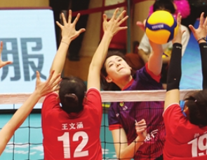 中国女排超级联赛主场1:3负山东队