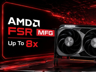 AMD被曝正测试FSR多帧生成技术 最高支持8倍插帧